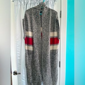 Roots long sweater vest